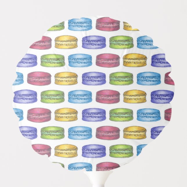 Pastel French Bakery Macaron Cookie Pastry Balloon (Front)