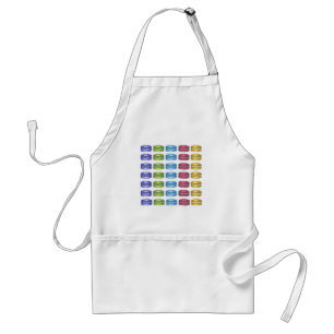 Pastel French Macaron Cookies Bakery Pastry Shop Adult Apron