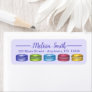 Pastel French Macarons Bridal Shower Afternoon Tea Label