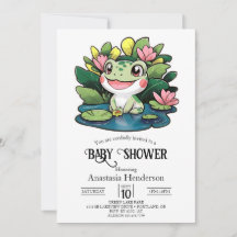 Pastel Frog Baby Shower