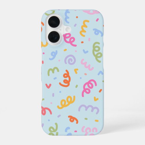 pastel fun background iPhone 16 case