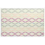 Pastel Funky Retro Geometric Pattern 3 Fabric