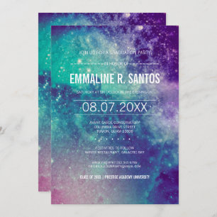 Pastel Galaxy Graduation Party Invite