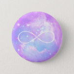 Pastel Galaxy Infinity Loop Button at Zazzle