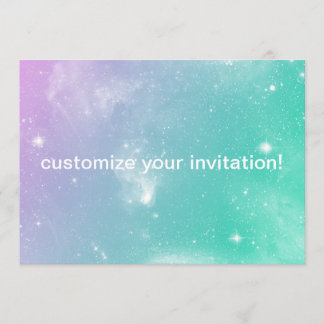 Pastel Galaxy Invitation for any event!
