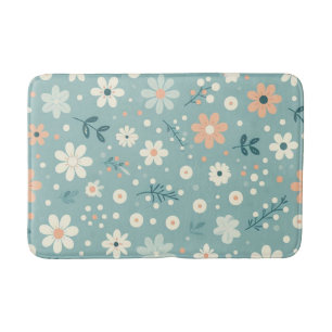 Pastel Garden Delight Bath Mat