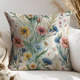 Pastel Garden Pillow Cozy Gift for Fresh Start