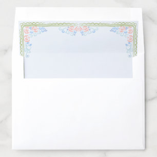 Pastel Garden Ribbon Floral Envelope Liner