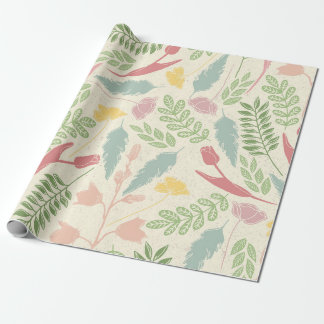 Pastel Garden Spring Wrapping Paper