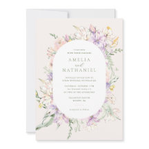 Pastel Garden Wedding Invitation