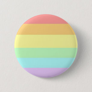 Pastel Gay LGBT Pride Month Flag Button