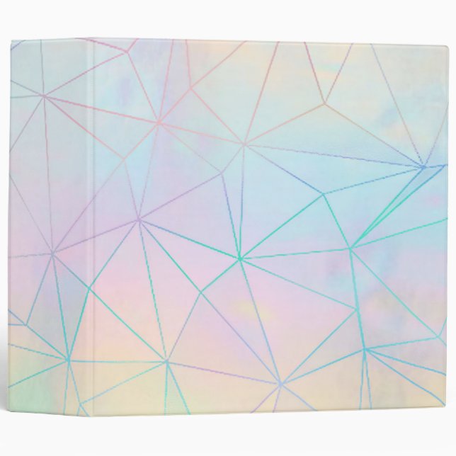 pastel geometric 3 ring binder (Front/Spine)