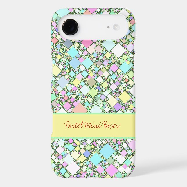Pastel Geometric Abstract Background Personalized Case-Mate iPhone Case (Back)