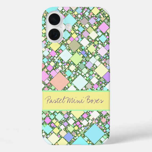 Pastel Geometric Background Personalized Case-Mate iPhone Case (Back)