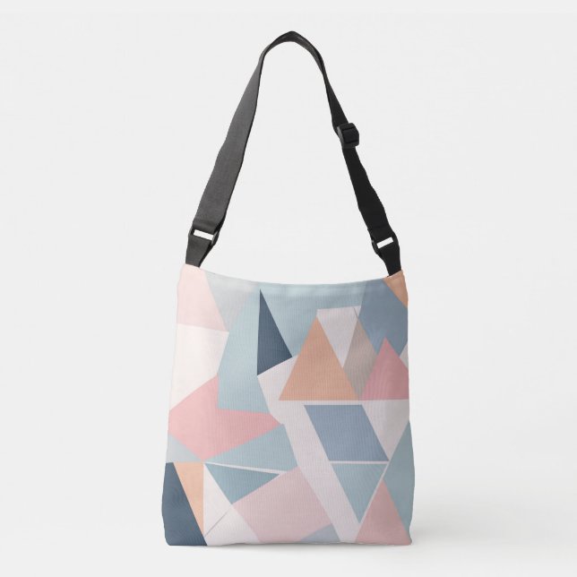 Pastel Geometric Minimalist Tote Bag  (Front)