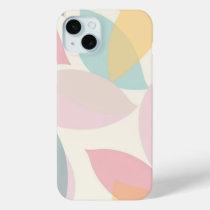 Pastel Geometric Pattern colorful  iPhone 15 Plus Case