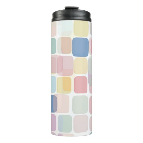 Pastel Geometric Pattern colorful  Thermal Tumbler