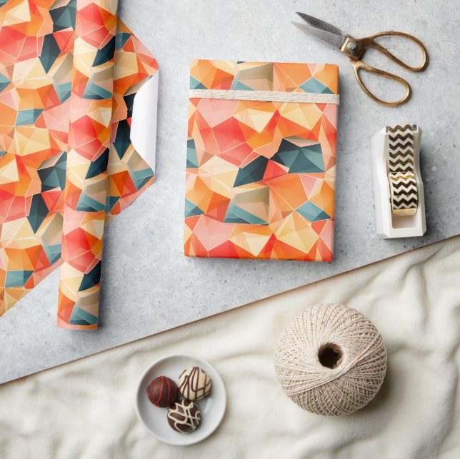 Pastel Geometric Pop | Fiesta Wrapping Paper Roll (Crafts)