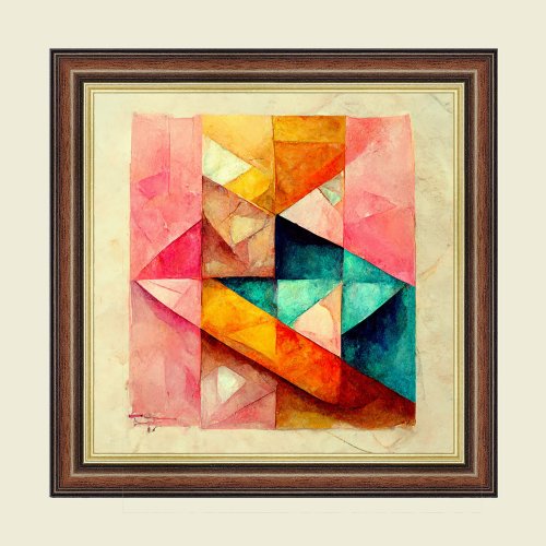 Pastel Geometry Poster