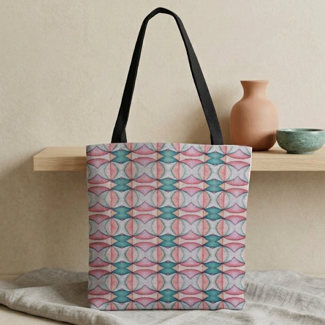 Pastel Geometry Tote Bag (Creator Uploaded)