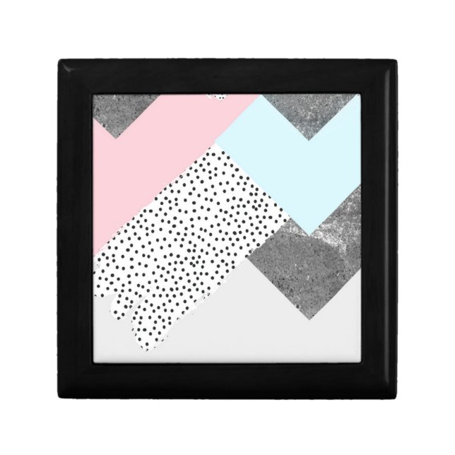 Pastel Geomtric Marble Dotted Design Gift Box (Front)