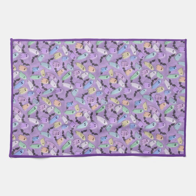 Pastel Ghosts Apron Kitchen Essential  Towel (Horizontal)