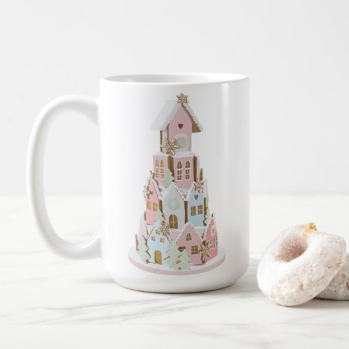 Pastel Gingerbread Sugar Castle Cake Mug