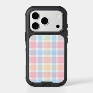 Pastel Gingham – Soft Watercolor Pattern iPhone 17 Pro Case