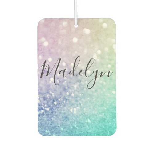 Pastel Glitter Bokeh BackgroundGlam Elegant Glitte Air Freshener