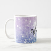 Pastel Glitter Bokeh BackgroundGlam Elegant Glitte Coffee Mug (Left)