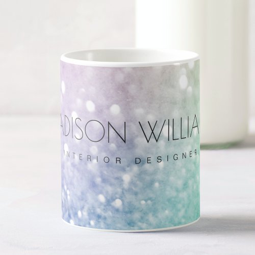 Pastel Glitter Bokeh BackgroundGlam Elegant Glitte Coffee Mug
