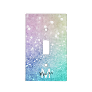 Pastel Glitter Bokeh BackgroundGlam Elegant Glitte Light Switch Cover