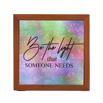 Pastel Glitter Look Desk Organizer by JLBIMAGES at Zazzle