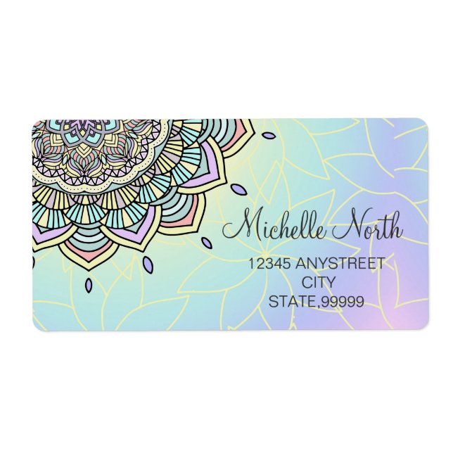 Pastel Glow Mandala ID359 Label (Front)