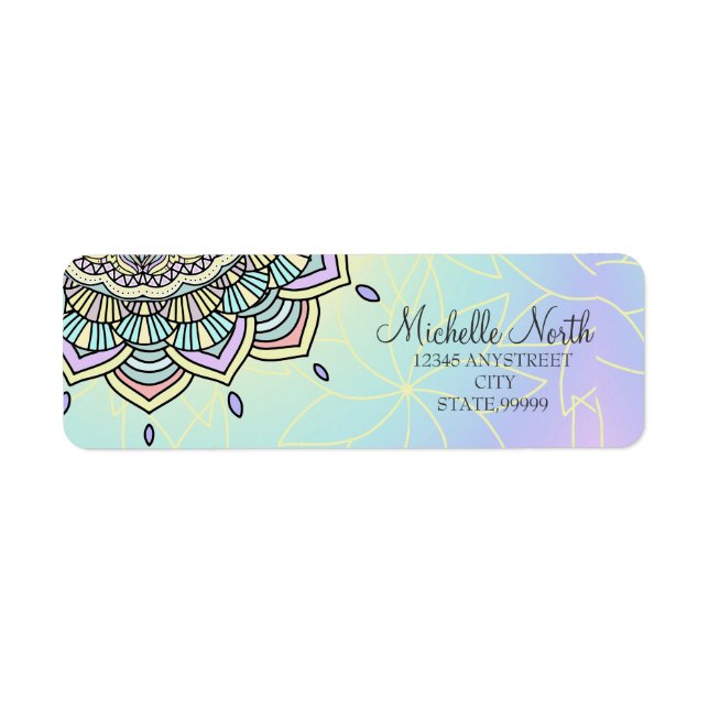 Pastel Glow Mandala ID359 Label (Front)