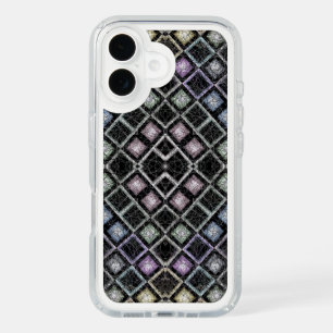 Pastel Glow Mosaic Mandala with Silver Lattice iPhone 16 Case