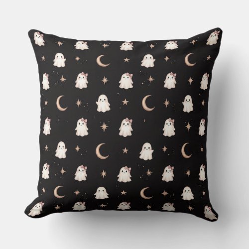 Pastel Goth Aesthetic Halloween  Throw Pillow