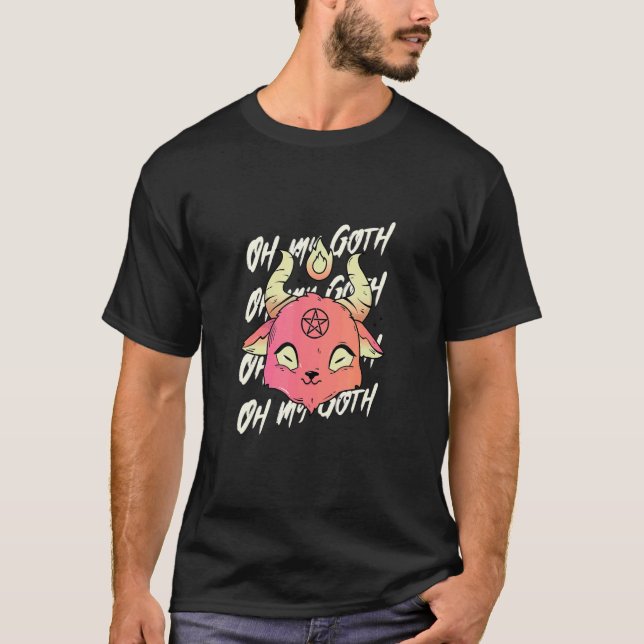 Pastel Goth Aesthetic Oh My Goth T-Shirt (Front)