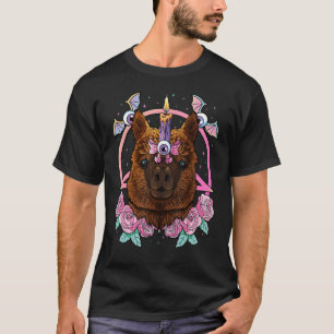 Pastel Goth Alpaca Pagan Creepy Menhera Alpaca T-Shirt