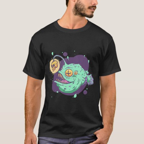 Pastel Goth Anglerfish Emo Punk Fish Lover Fishkee T_Shirt