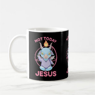 Pastel Goth Baby Baphomet Not Today Jesus Anime Nu Coffee Mug
