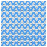 pastel goth blue halloween skull skeleton  fabric