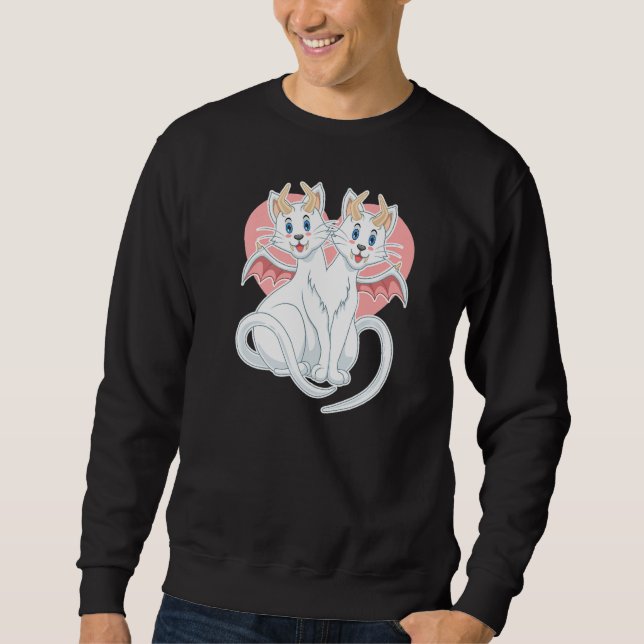 Pastel Goth Cat Demon  Pastel Culture  Baphomet Sweatshirt (Front)
