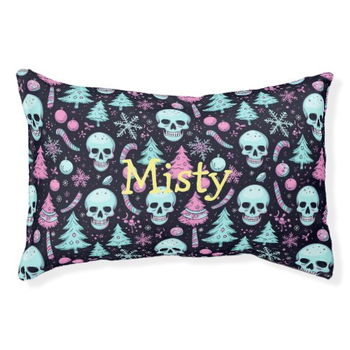 Pastel Goth Christmas Pet Bed