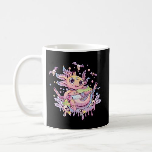 Pastel Goth Creepy Axolotl Gothic Kawaii Menhera W Coffee Mug