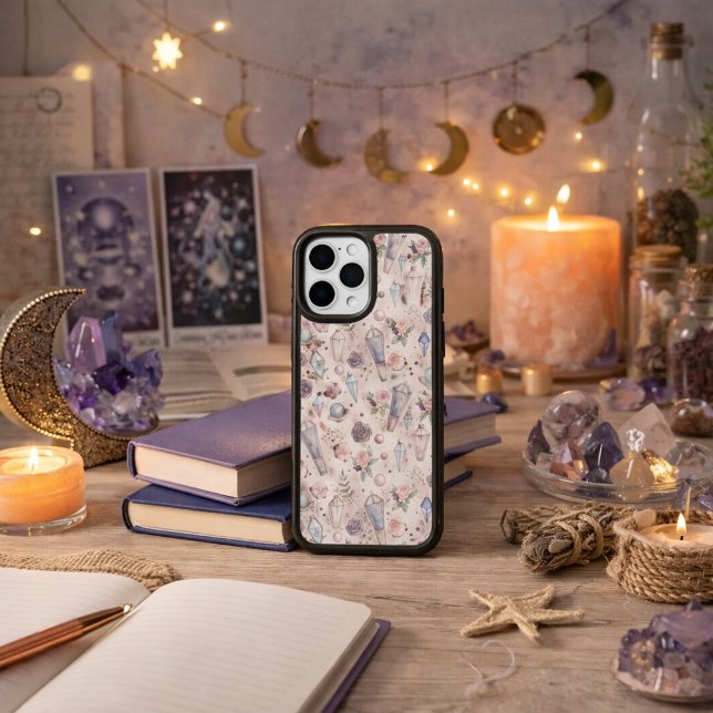 Pastel Goth Crystals and Roses – Mystical Witchy  Speck iPhone Case (Creator Uploaded)