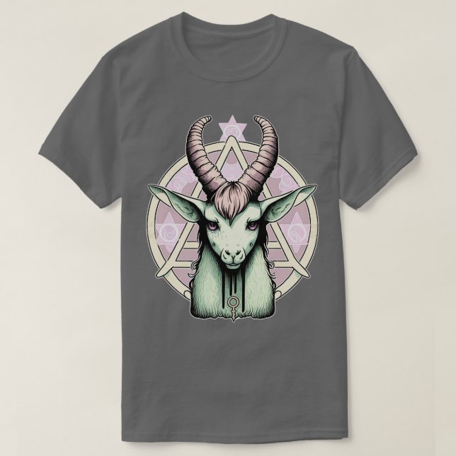 Pastel goth cute baphomet 11 T-Shirt (Design Front)