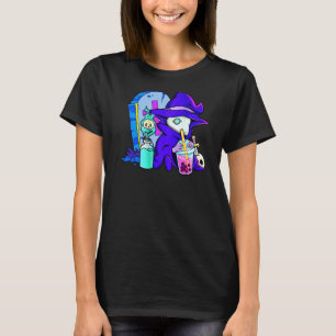 Pastel Goth Cute Creepy Plague Doctor Boba Bubble T-Shirt