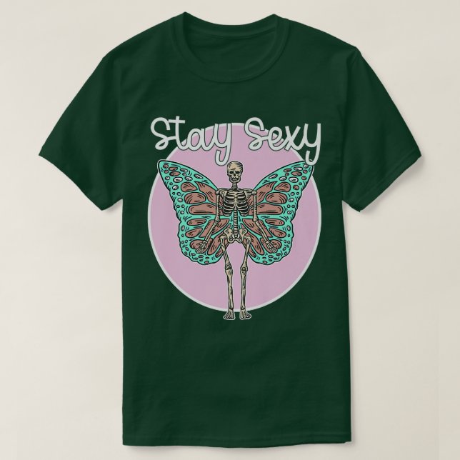 Pastel Goth Dark Academia Aesthetic Indie Butterfl T-Shirt (Design Front)