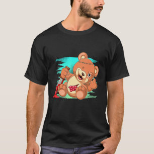 Pastel Goth Evil Animal Creepy Teddy Bear T-Shirt